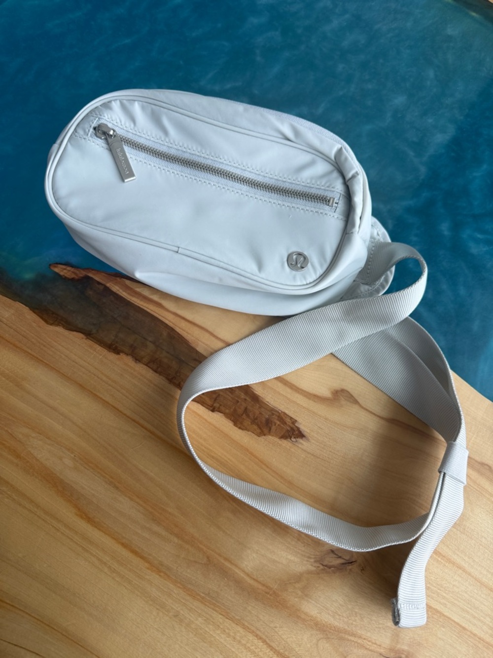 lululemon grey / off white Compact Belt Bag